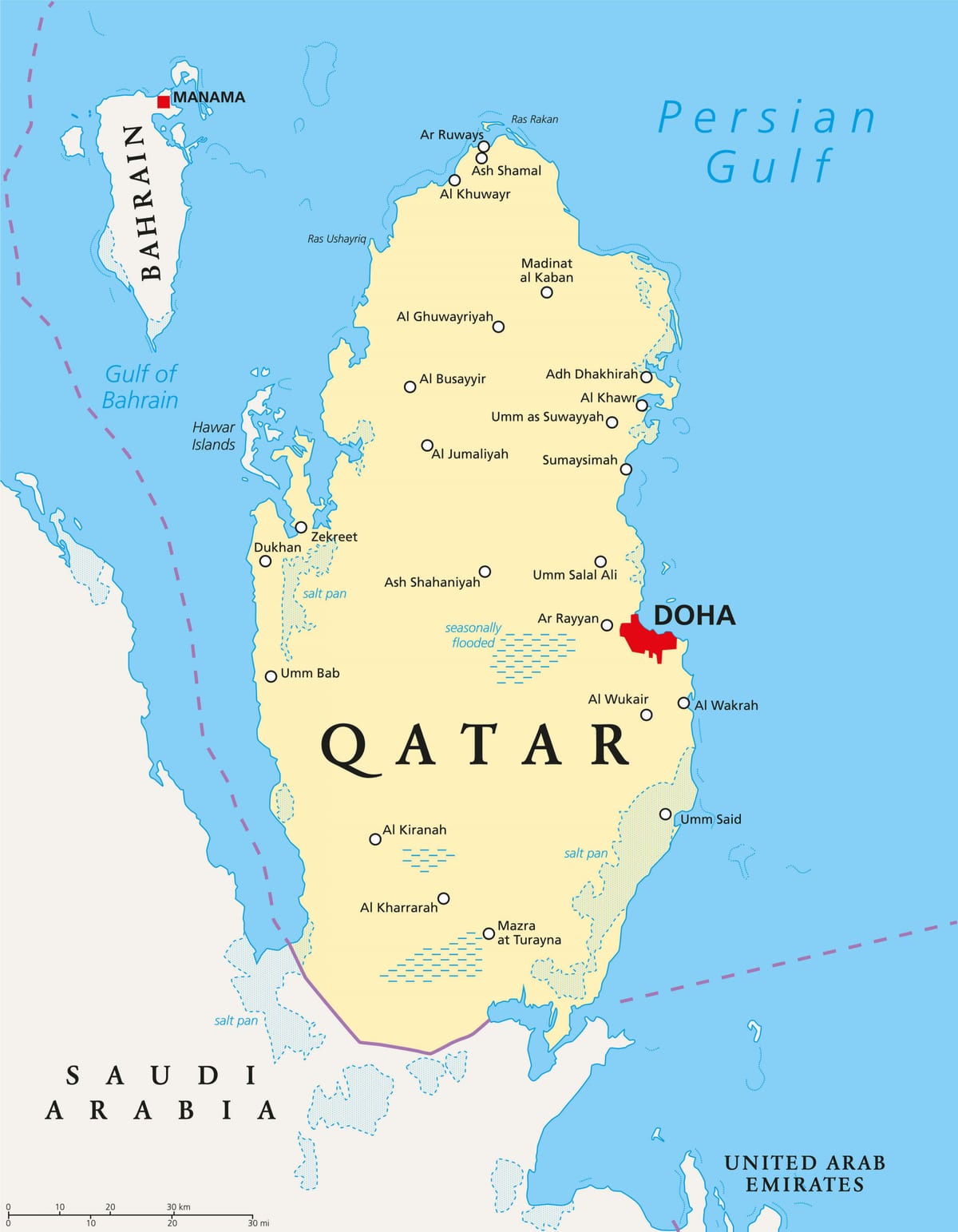 ನಕ್ಷೆ of qatar ಚಿತ್ರ
