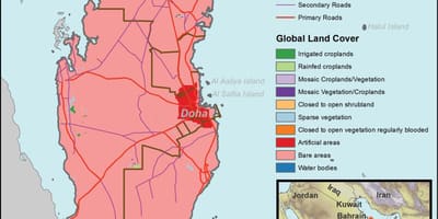 ನಕ್ಷೆ of qatar ಹವಾಮಾನ