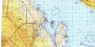 ನಕ್ಷೆ of qatar ಪ್ರದೇಶದಲ್ಲಿ