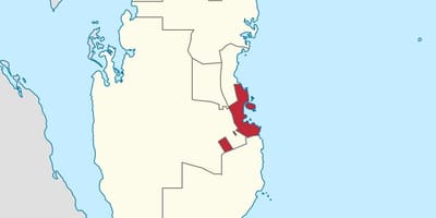 ನಕ್ಷೆ ದೊಹಾದಲ್ಲಿ ಕತಾರ್ ಸ್ಥಳ ವಿಶ್ವ